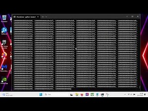 showcase video of bitcoin private key puzzle solver. written by me in python