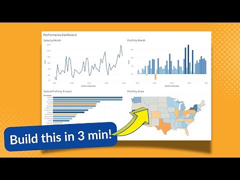 Build an interactive Tableau dashboard in 3 minutes!