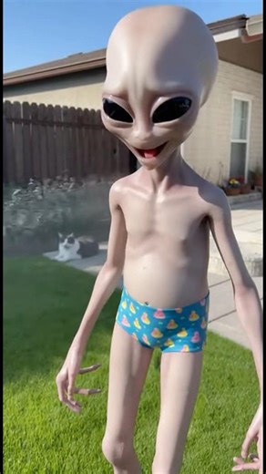 You Won't Believe How an Alien Reacts to a Garden Hose #shorts #viral