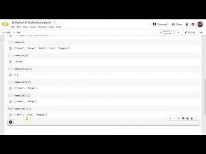 Python: Collections: Lists