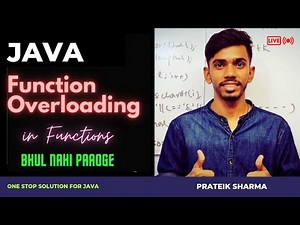 What is Function Overloading Computer Class 10 ICSE ISC Java Programming