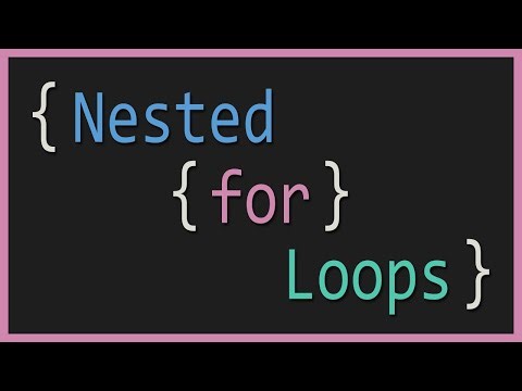 (Programming) Understanding Nested For Loops