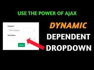 Build Dynamic Dependent Dropdown in PHP Using AJAX