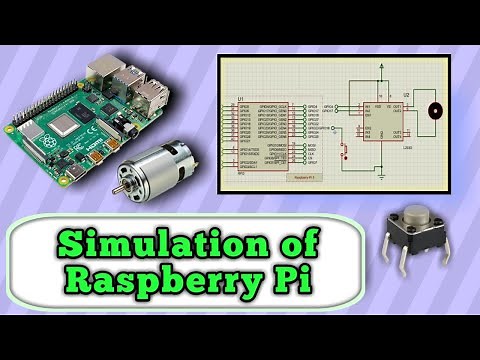 Simulation of raspberry Pi using proteus