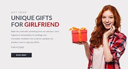 Gifts for girlfriend - HTML Template by Nicepage