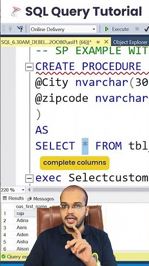 How to Create and Use Stored Procedures with Parameters in SQL Server |SQL Tutorial Day 28