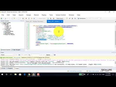LoadRunner How to Create Script for a REST API Services Using web rest