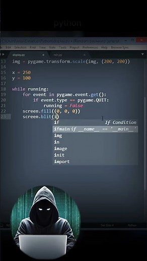 Make the Python Logo with Pygame + HTML/CSS in 30s 🐍 #shorts