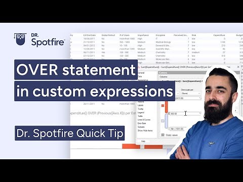 OVER Statement in Custom Expressions in Spotfire