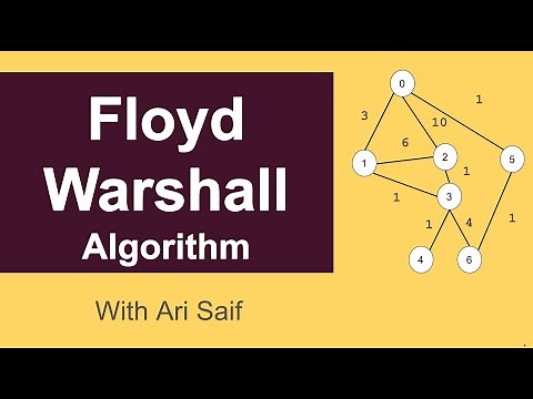 Floyd–Warshall algorithm explanation in 9 minutes
