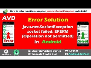 Solution of Error java.net.SocketException: socket failed: EPERM (Operation not permitted) Android