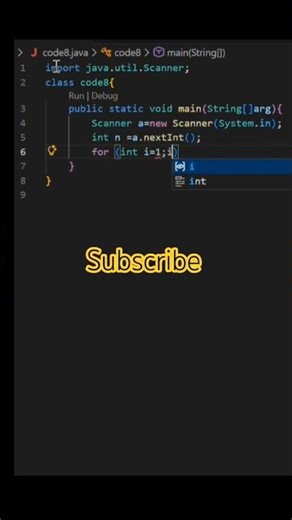 for loop in java #coding #viralvideo #java #shortvideo