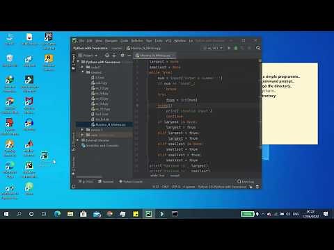 Run Python programme using Command Prompt and PyCharm...