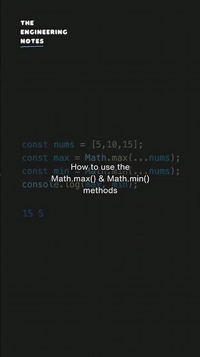 How to use Math.max() and Math.min() in JavaScript!