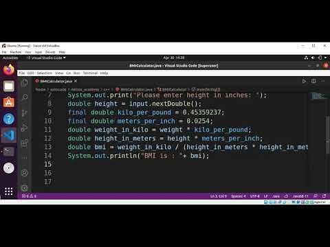 Java Program to Calculate BMI Body Mass Index
