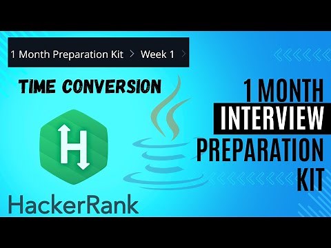 Time Conversion | Hackerrank Solution In Java | Week 1 | Interview Kit | Problem Solving( Basic)