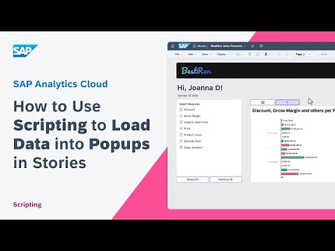 How to Use Scripting to Load Data into Popups in Stories (5 of 5): SAP Analytics Cloud