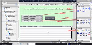 Export Data from WinCC Runtime Advanced into Excel using VB Script