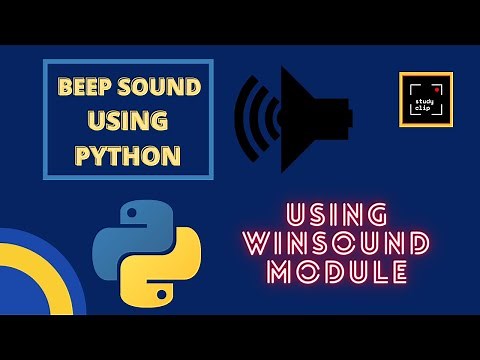 Generating Beep Sound | Using Python | WinSound module
