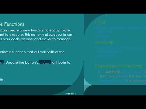 How to Run Multiple Functions with onclick in JavaScript