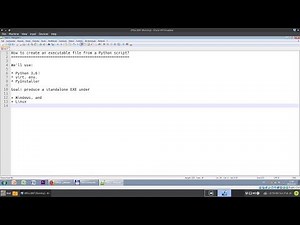 How to create an executable file from a Python script