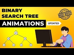 Binary Search Tree Animations | Data Structure | Visual How