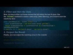 Extracting the Last 30 Days of Data from an Array in JavaScript