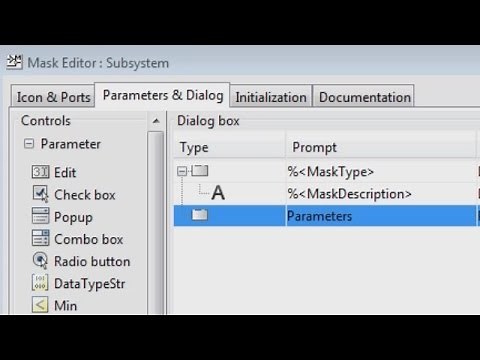 Creating a Mask: Masking Fundamentals - Simulink video