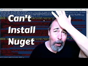 I can't install Nuget in PowerShell