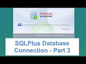 How to Create a Database Connection in Oracle Developer Using SQL*Plus - Part 3