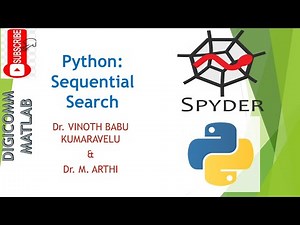 Python Sequential Search by Dr. Vinoth Babu Kumaravelu