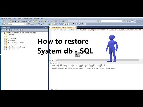 How to restore system database in SQL Server| Explained