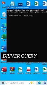 A cmd command to show all installed Drivers #cmd