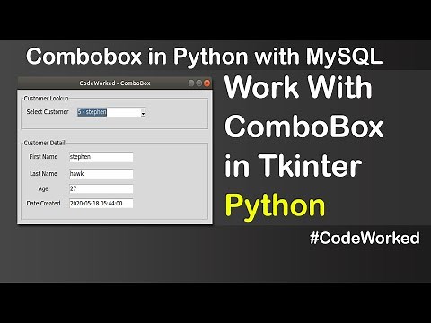 Work With Combobox In Tkinter Python - Detailed Video - Much Useful #combo #combos #learnpython
