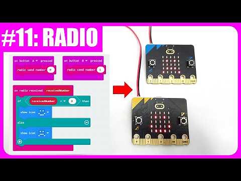 How to use micro:bit radio communication | Tutorial #11