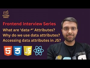 What are Data Attributes and Why do we use them in HTML? | Accessing Data Attributes in JavaScript