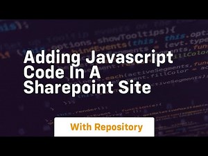 Adding javascript code in a sharepoint site