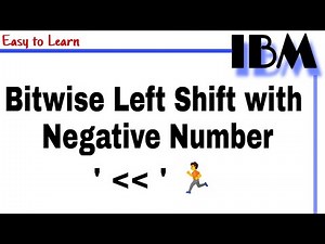 Bitwise Left Shift with Negative Number in Java class 10 || Why we use shift Operator