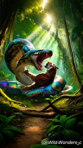 Epic Jungle Battle: Python vs. Tiger – A Raw Struggle for Survival