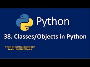38. Classes and Objects in Python