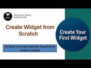 Create Widget from scratch in Servicenow | HTML | Client Controller | Server Script