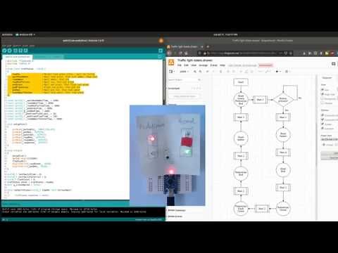 State machine programming for Arduino, switch case, table of structs, and table of function pointers