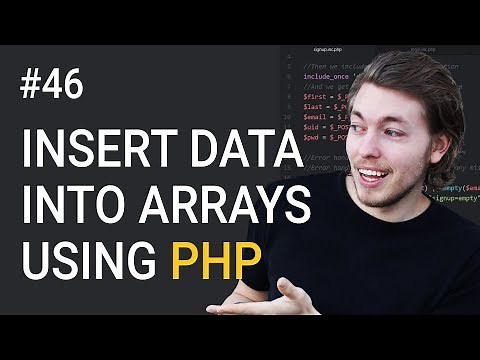 46: Insert data into array in PHP - PHP tutorial