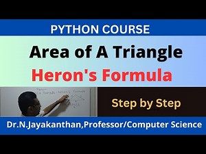 Python Program to Calculate the Area of the Triangle: Heron's Formula