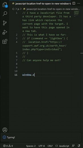 window.open - JavaScript: location.href to open in new window/tab?