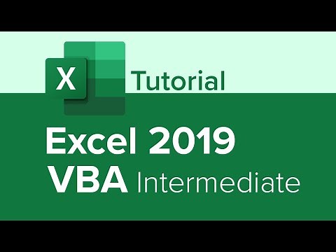Excel 2019 VBA Intermediate Tutorial