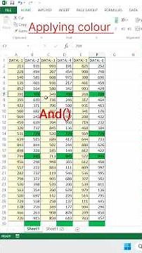 How to Apply Color to Multiple Excel Cells Using AND/OR Conditions | Conditional Formatting Tutorial