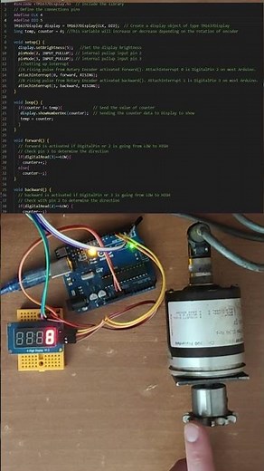 Using Rotary Encoder with Arduino | TM1637 LCD Display