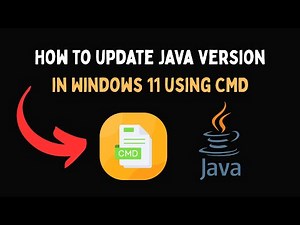 How to update java version in Windows 11 using CMD