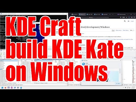 How to build KDE apps and Kate from source on Windows using KDE Craft tutorial - May 2025 - 2c386f64